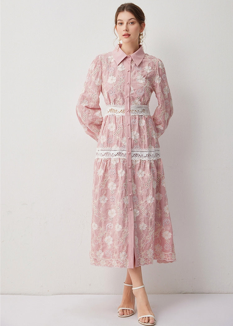 Rose Garden Lace Midi Dress