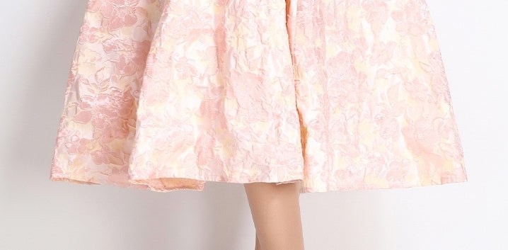 Blush Aurora Jacquard Dress