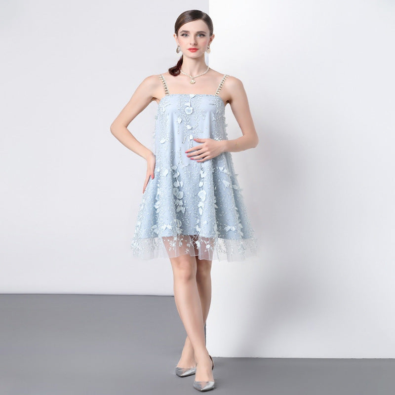 Blue Fairy Tale Floral Dress