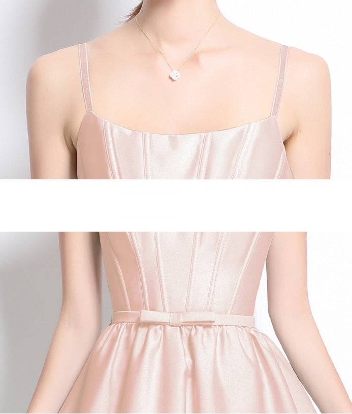 Blush Whisper Satin Midi Dress - 904961972192_PINK