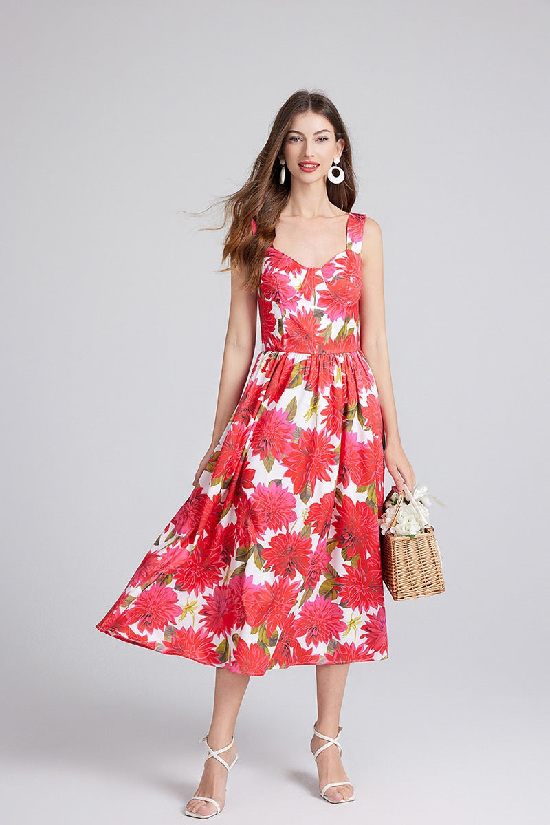 Dahlia Dream Flare Midi Dress