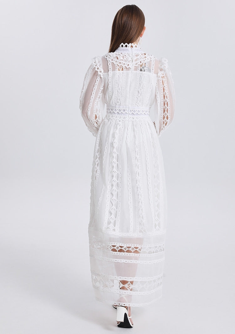 Celeste Lace Dream Maxi Dress - 909228434566_WHITE