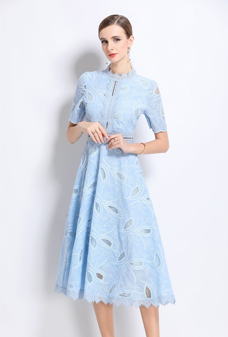 Frosted Bloom Lace Dress