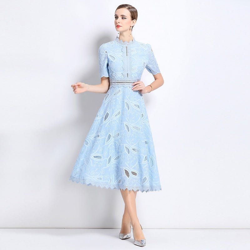 Frosted Bloom Lace Dress