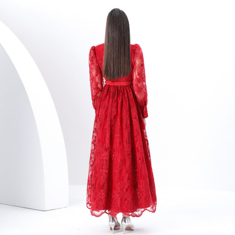 Lace Elegance Maxi Dress