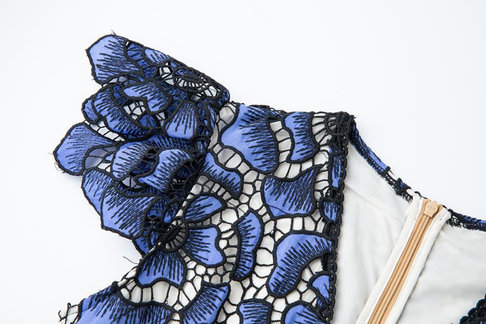 Sapphire Bloom Maxi Dress - 915238273958_BLUE