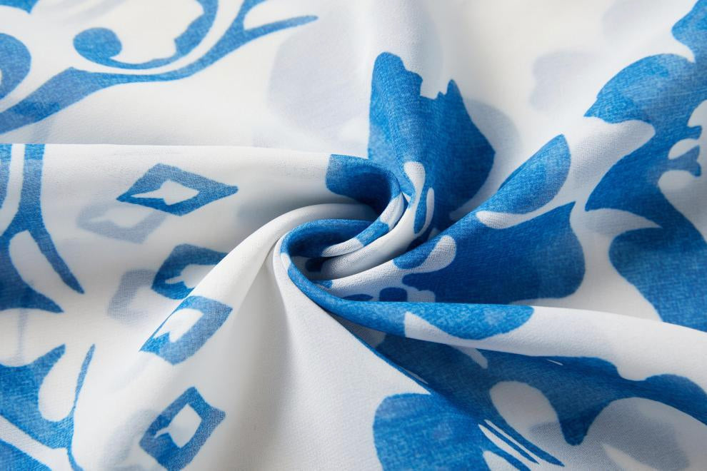 Azure Bloom Maxi Dress - 909280320318_BLUE