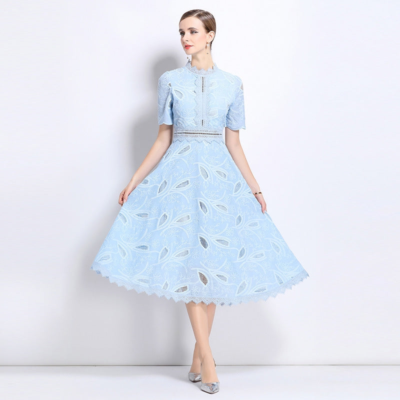 Frosted Bloom Lace Dress