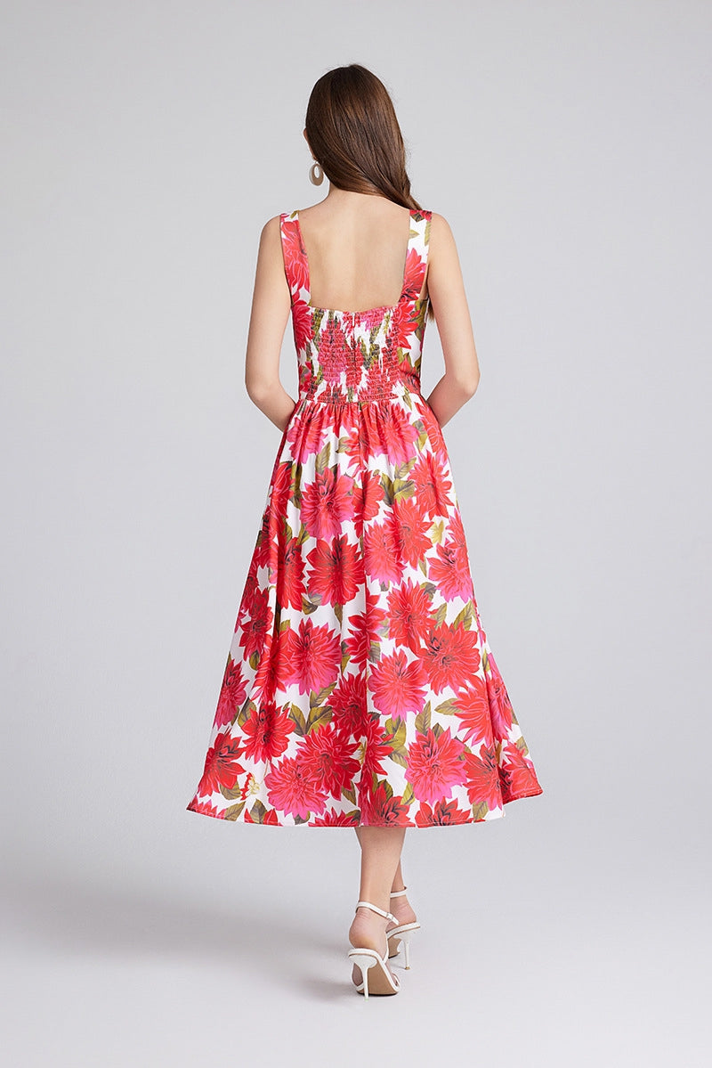 Dahlia Dream Flare Midi Dress