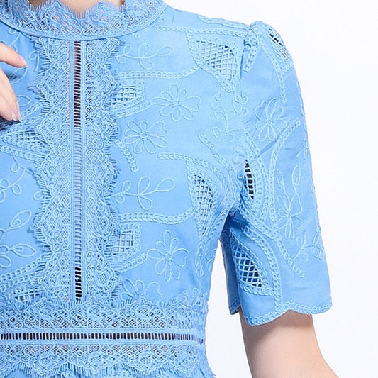 Bluebell Charm Lace Dress