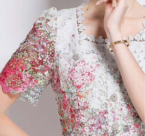 Rosabelle Petal Lace Dress