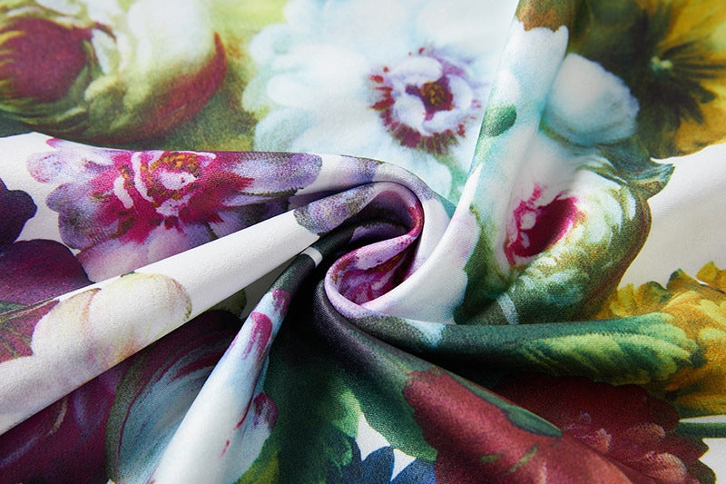 Bloom & Grace Floral Midi Dress