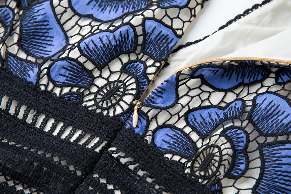 Sapphire Bloom Maxi Dress - 915238273958_BLUE