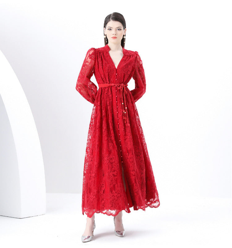 Lace Elegance Maxi Dress