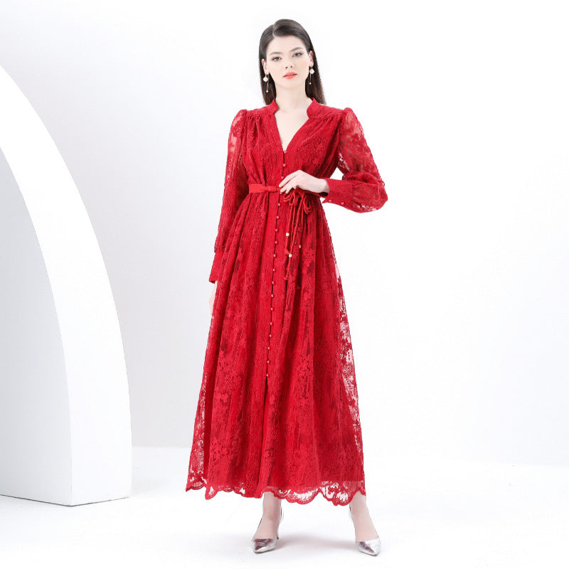 Lace Elegance Maxi Dress