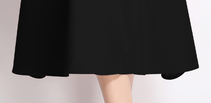 Midnight Grace Midi Dress - 900354051180_BLACK