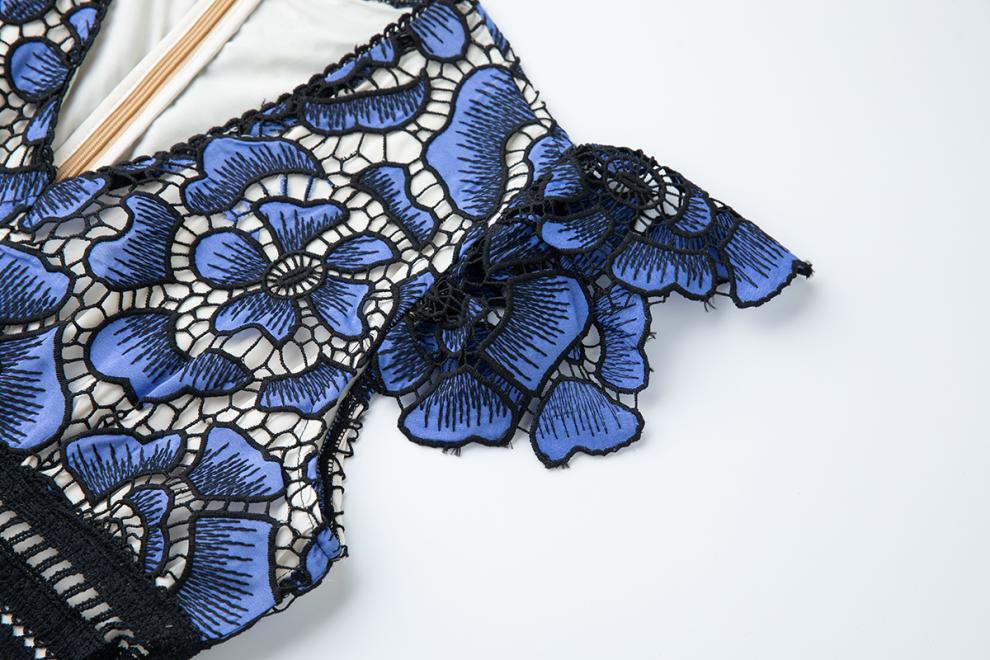 Sapphire Bloom Maxi Dress - 915238273958_BLUE