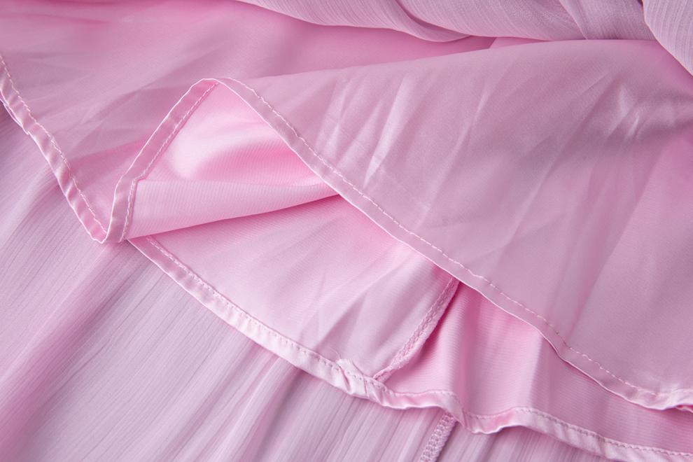 Royal Radiance Pleated Satin Dressy - 905557854806_PINK