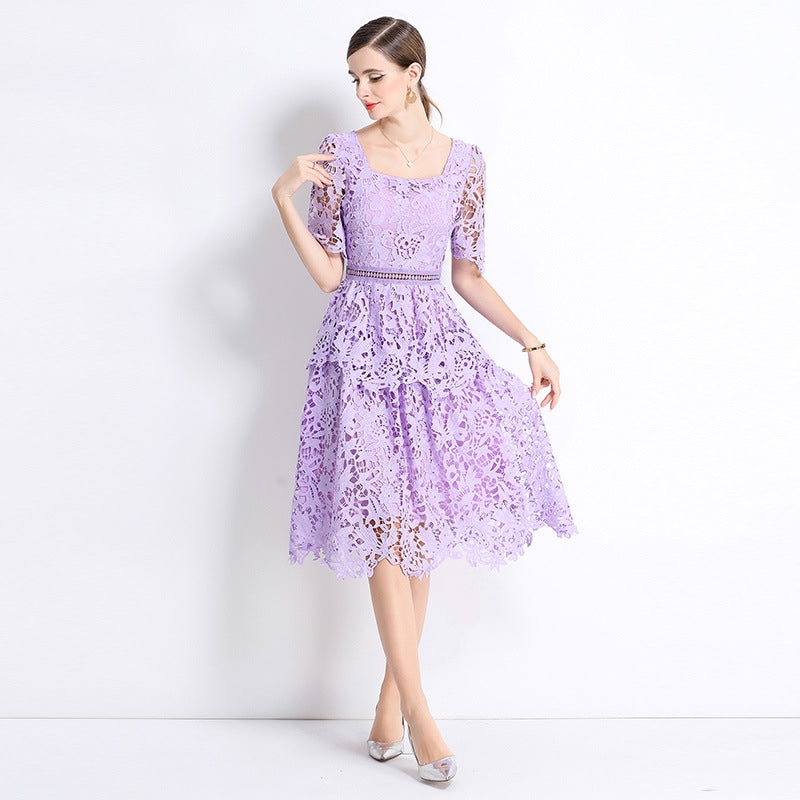 Lavender Grace Lace Dress