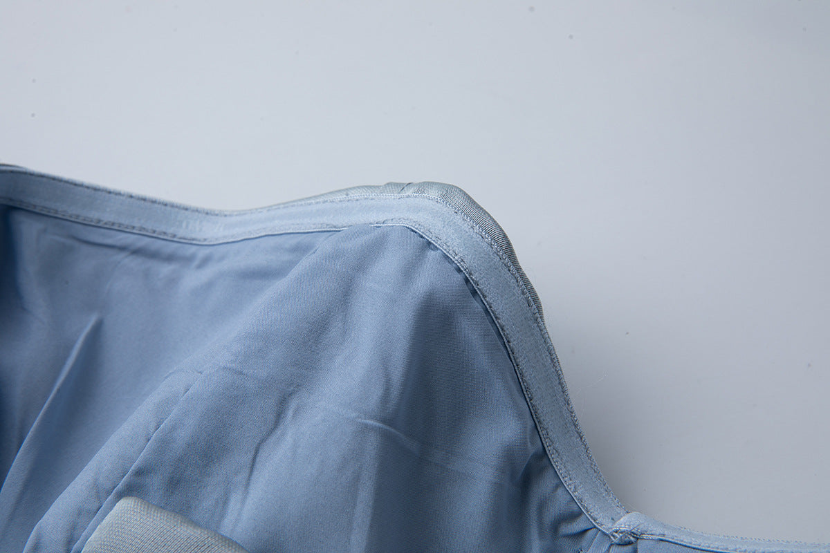 Elegant Strapless Embroidered Bubble Hem Dress