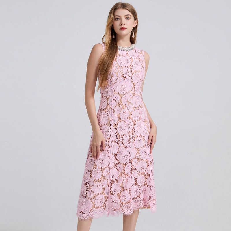 Blossom Blush Lace Midi - 915910428490_PINK
