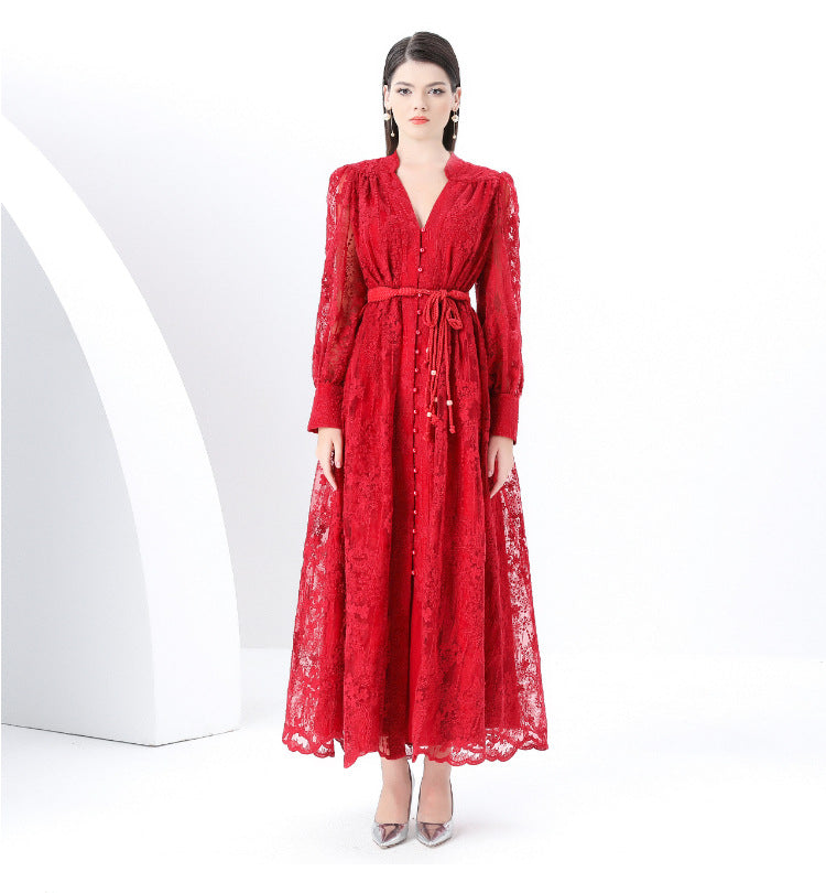 Lace Elegance Maxi Dress