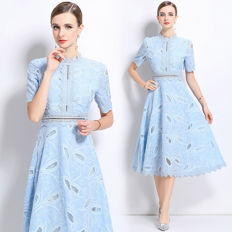 Frosted Bloom Lace Dress