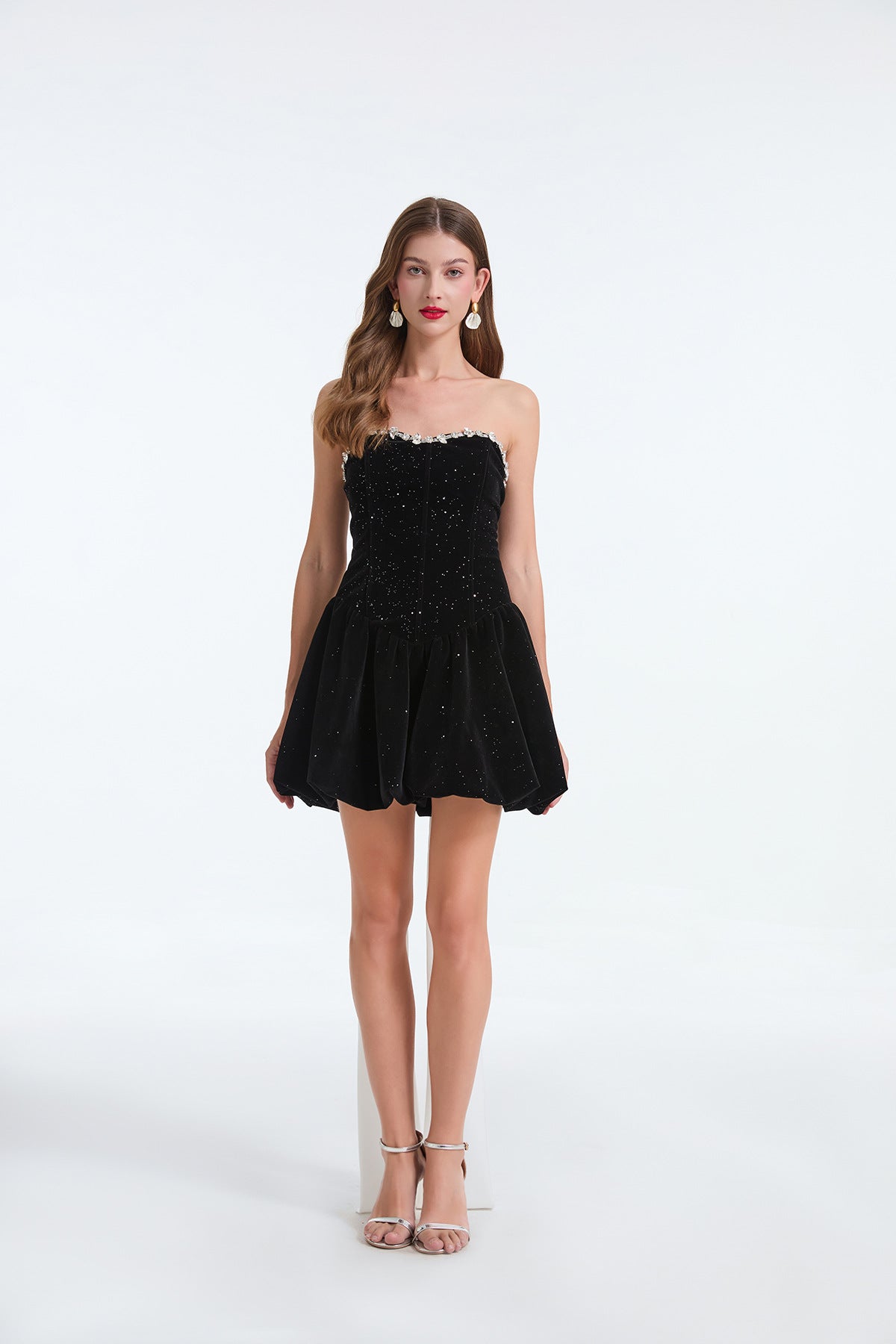 Midnight Bow Short Dress - 851968671820_BLACK