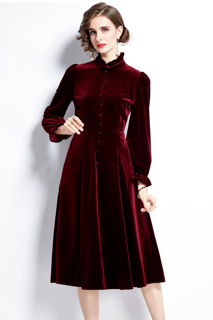 Velvet Monarch Scarlet Dress