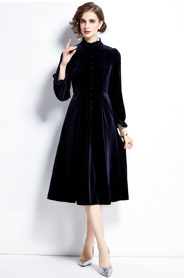 Velvet Monarch Navy Dress