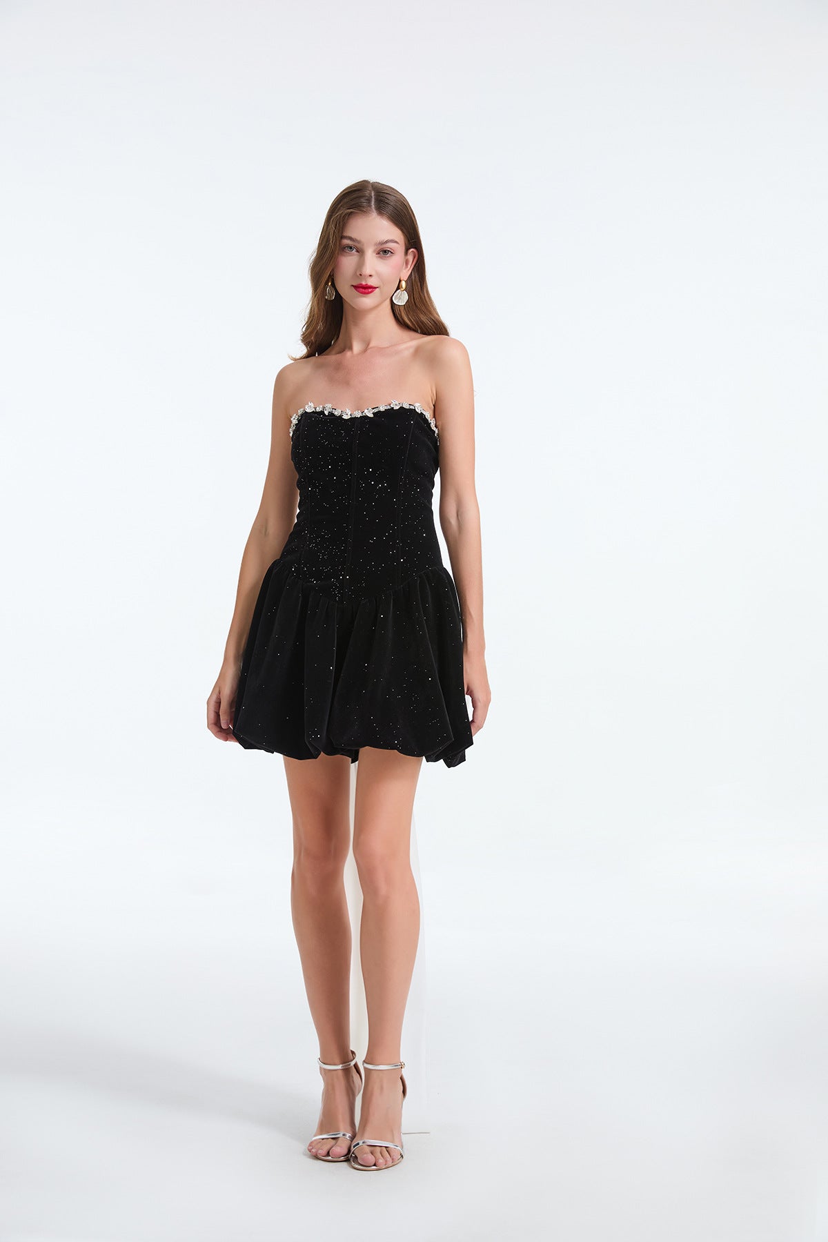 Midnight Bow Short Dress - 851968671820_BLACK