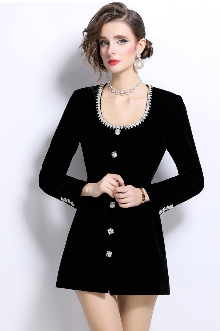 Obsidian Muse Short Jacket Dress