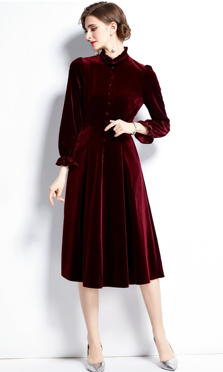 Velvet Monarch Scarlet Dress