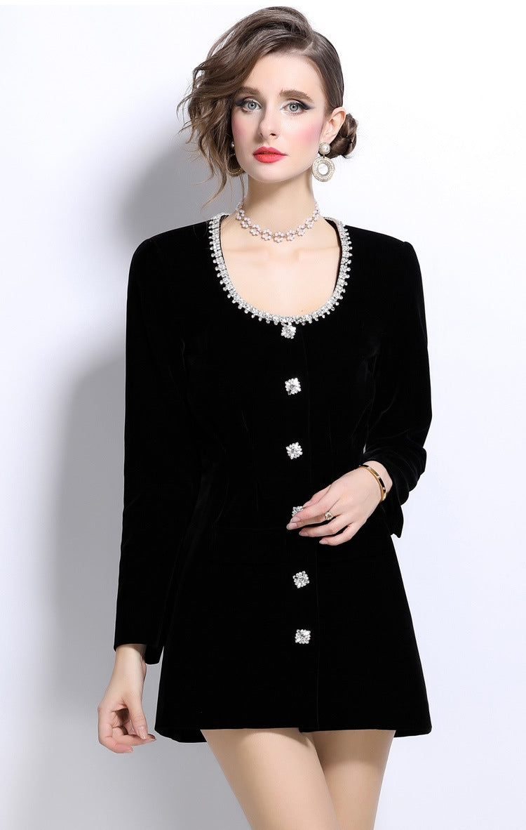 Obsidian Muse Short Jacket Dress