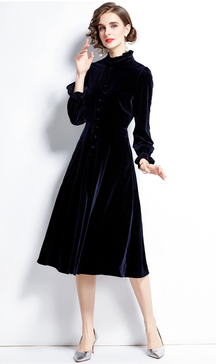 Velvet Monarch Navy Dress