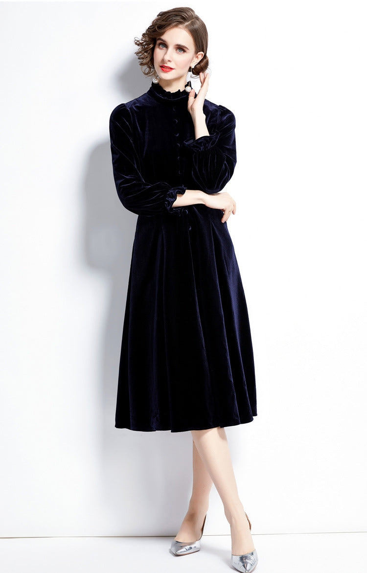 Velvet Monarch Navy Dress