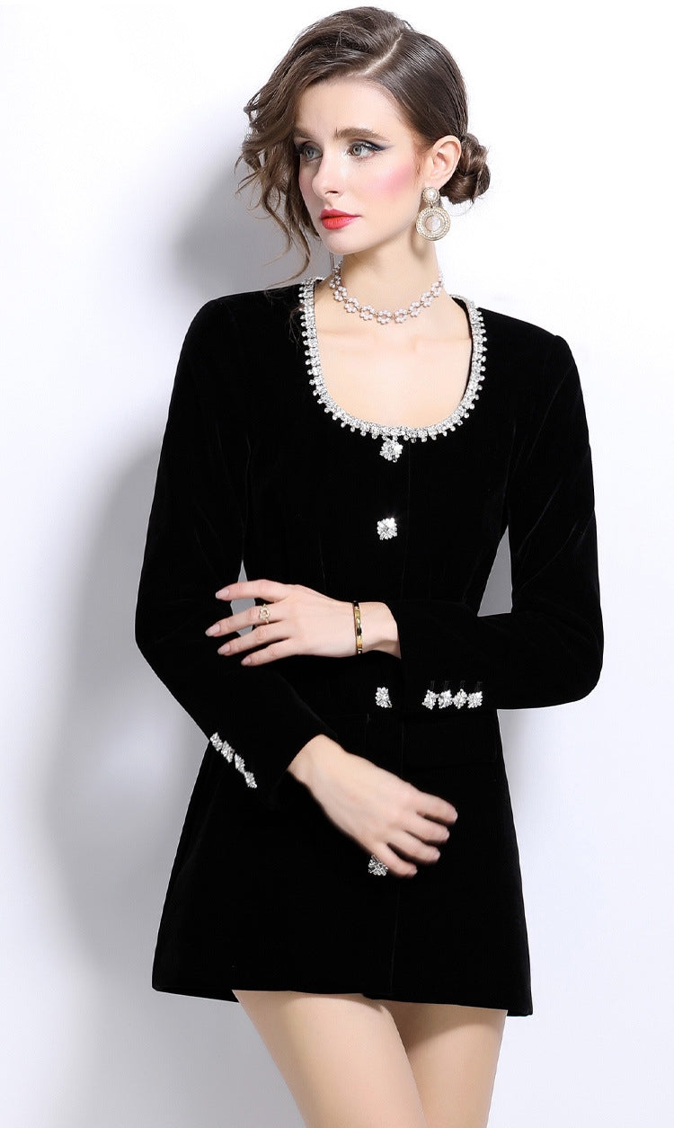 Obsidian Muse Short Jacket Dress