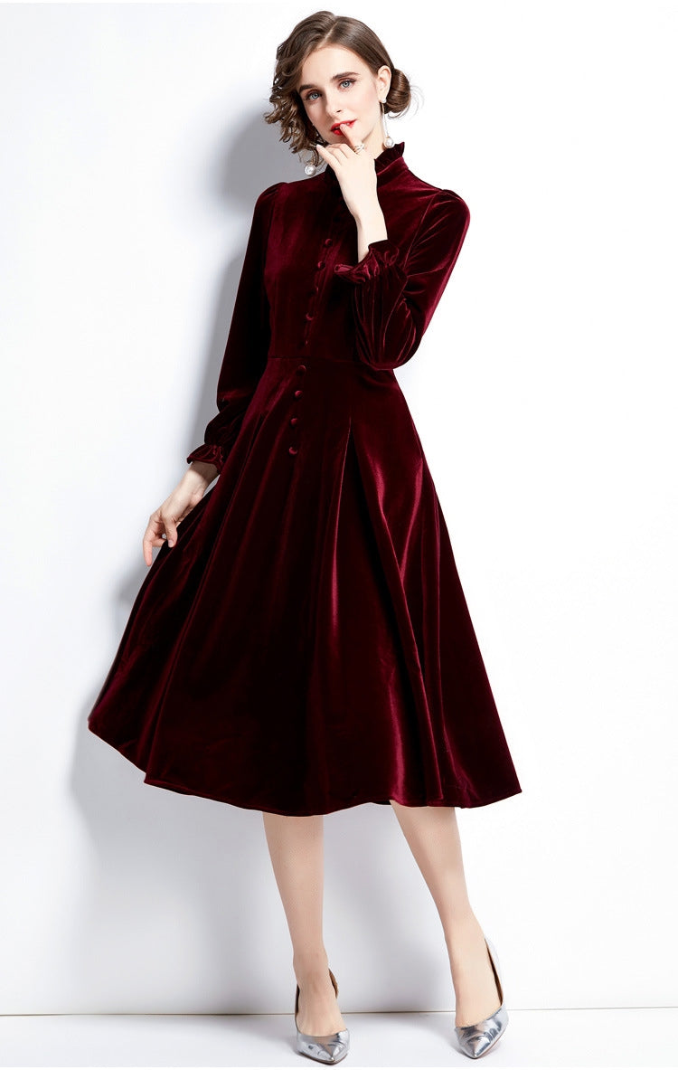 Velvet Monarch Scarlet Dress