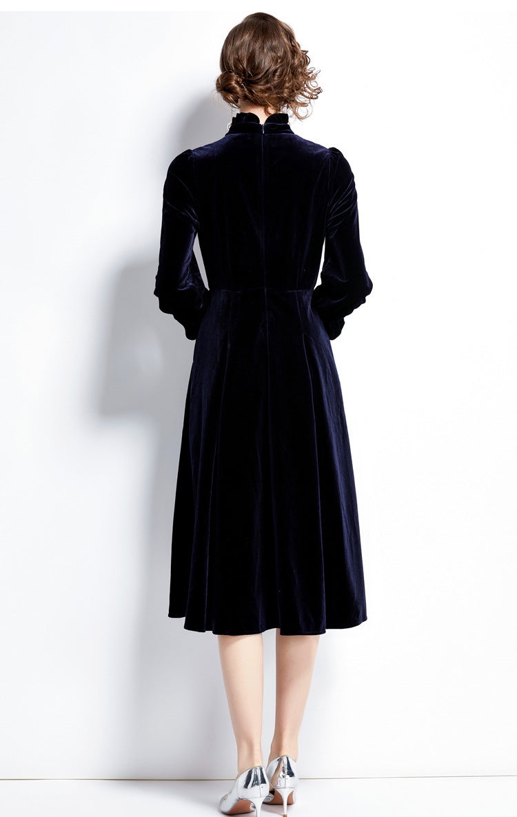 Velvet Monarch Navy Dress