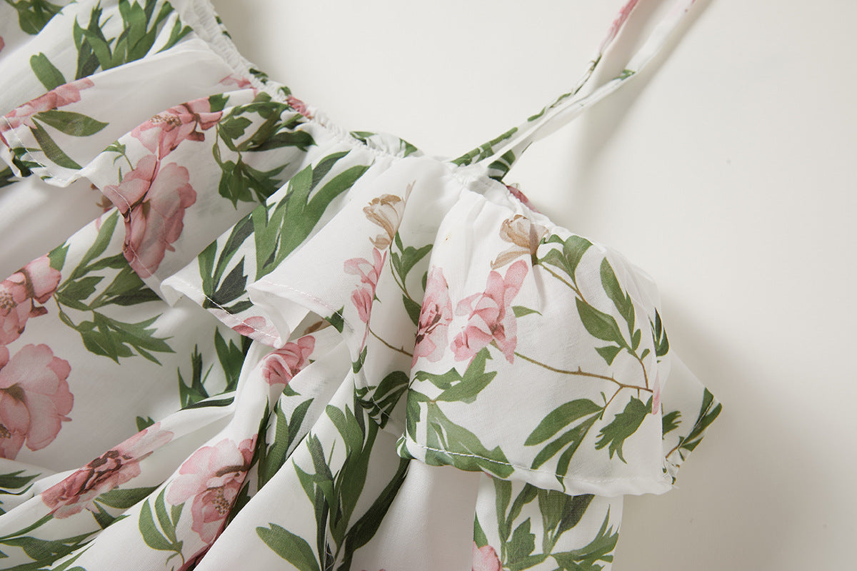 Floral Print Bohemian Beach Two Piece Set - 822089204472_BAS