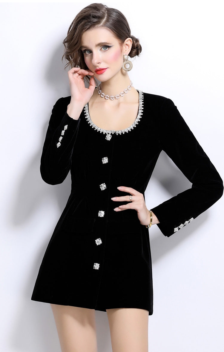 Obsidian Muse Short Jacket Dress