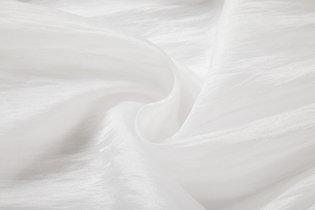 French Lace Floral Embellished Maxi Beach Dress with Lace Eyelash Sling And Bottoming Skirt - 834067027238