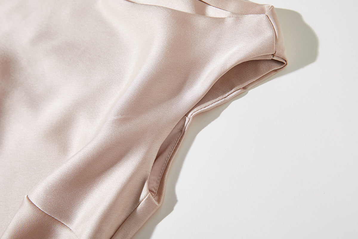 Moonlit Glow Satin Bodyfit Dress