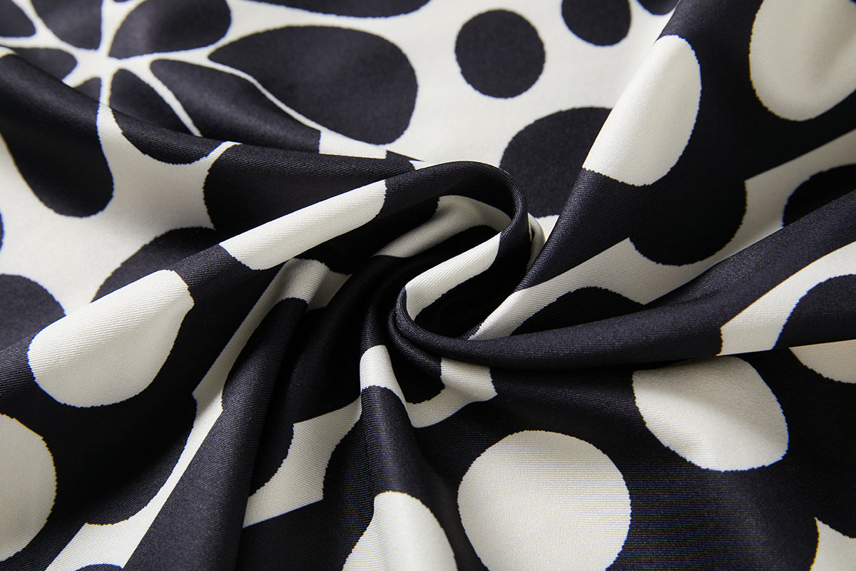 Black and White Beach Party Two Piece Set - 831825771695_BAS