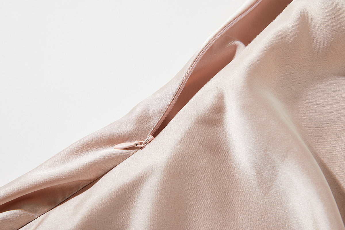 Moonlit Glow Satin Bodyfit Dress