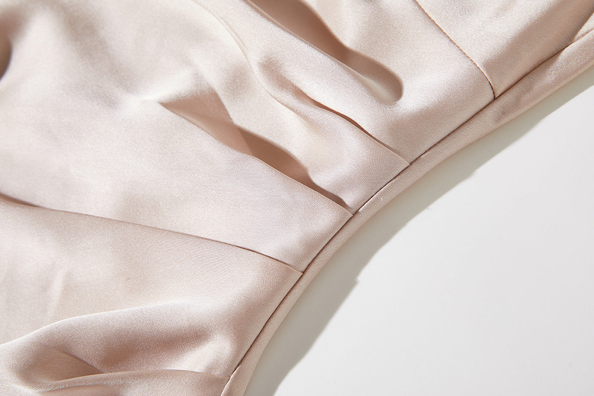 Moonlit Glow Satin Bodyfit Dress