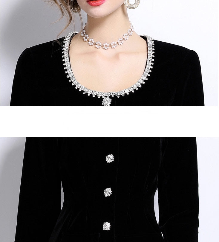 Obsidian Muse Short Jacket Dress