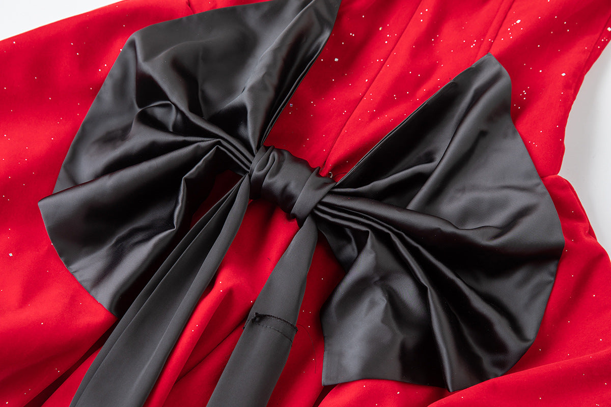 Crimson Charm Short Dress - 851968671820_RED