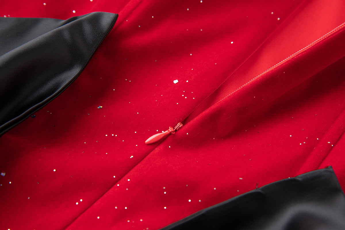 Crimson Charm Short Dress - 851968671820_RED