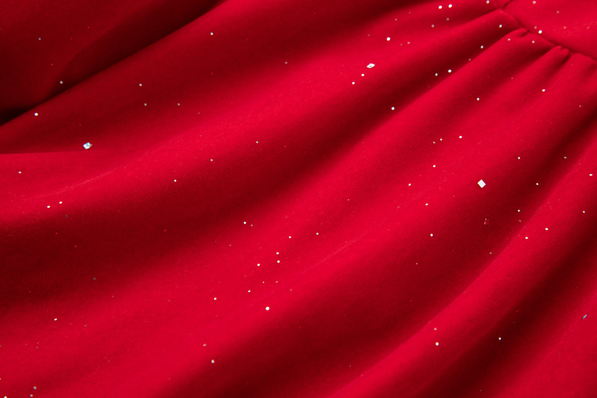 Crimson Charm Short Dress - 851968671820_RED